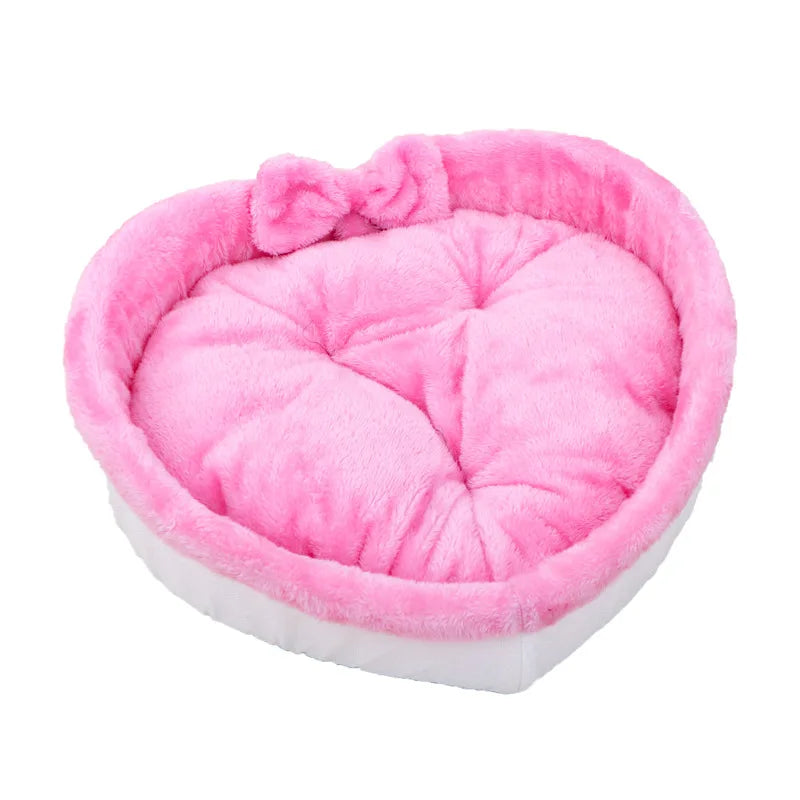 Cat Bed Heart-Shaped