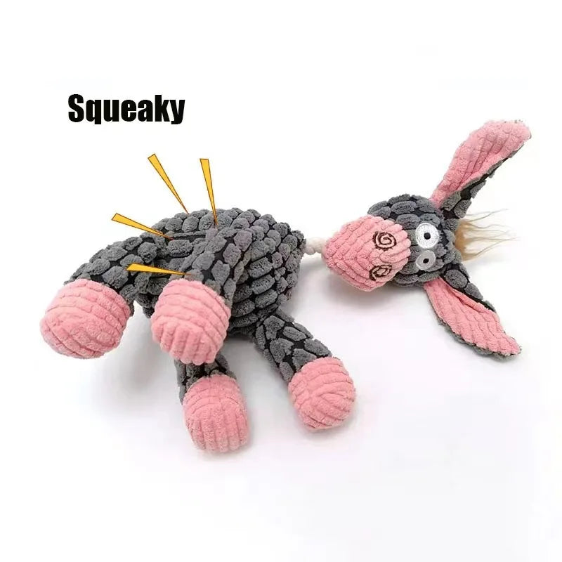 Squeaky Dog Toy Donkey Shape