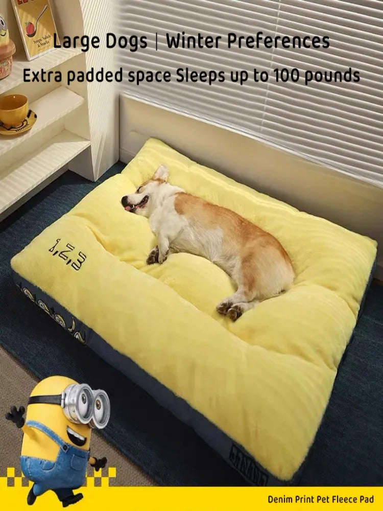 Velour Soft Pet Bed Warm Sleeping Pad for Small Medium And Large Dogs