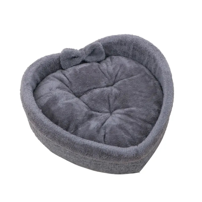Cat Bed Heart-Shaped