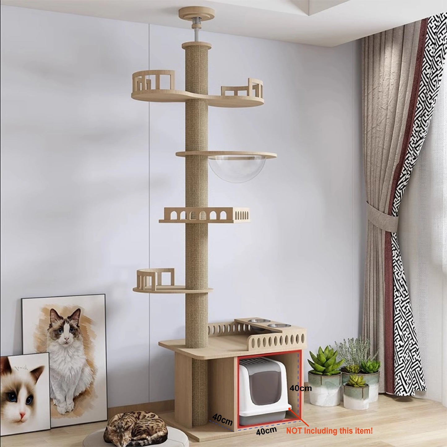 Cat Tower Floor to Ceiling