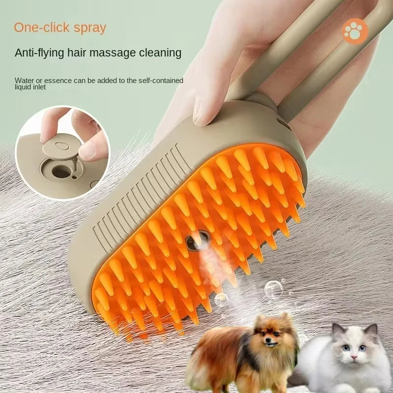 3 In1 Dog Cat Steamy Brush