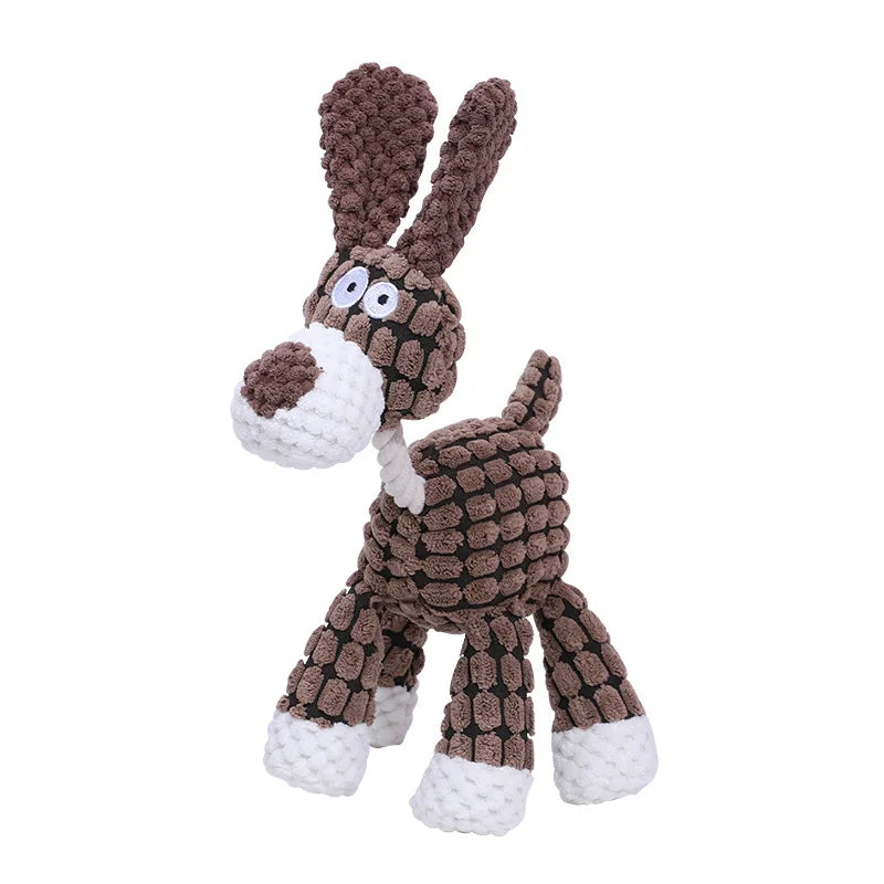 Squeaky Dog Toy Donkey Shape