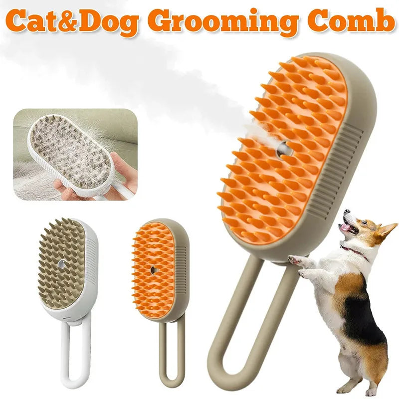 3 In1 Dog Cat Steamy Brush