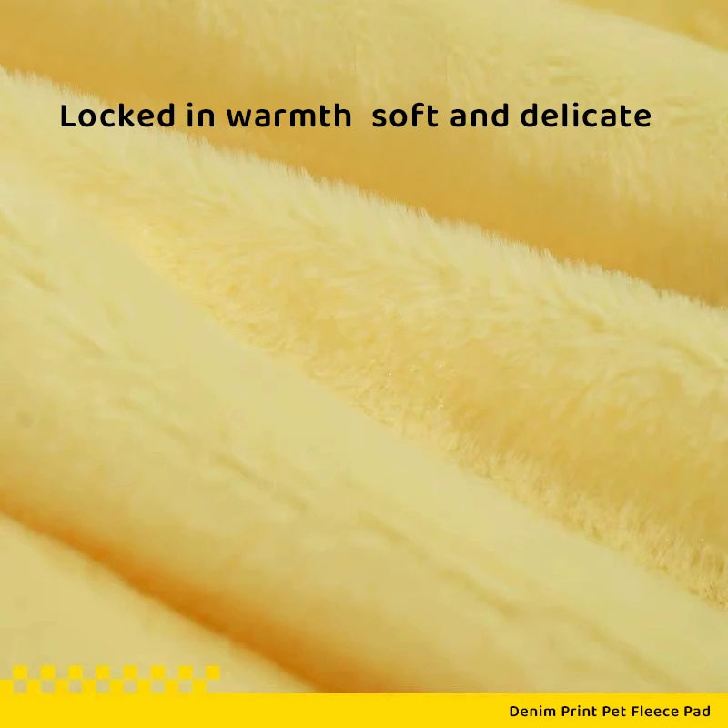 Velour Soft Pet Bed Warm Sleeping Pad for Small Medium And Large Dogs