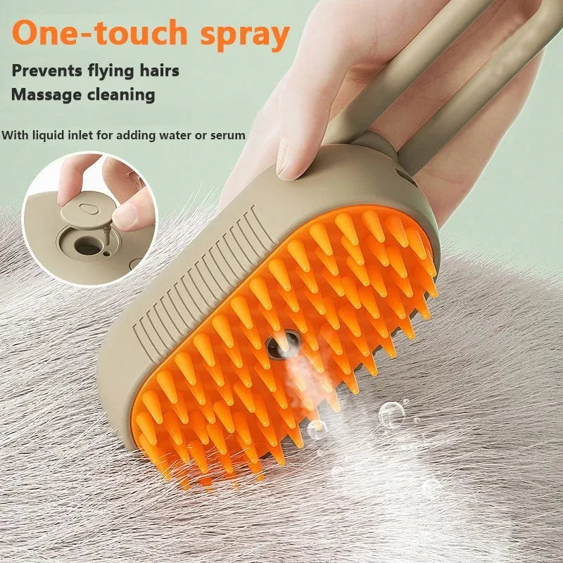 3 In1 Dog Cat Steamy Brush