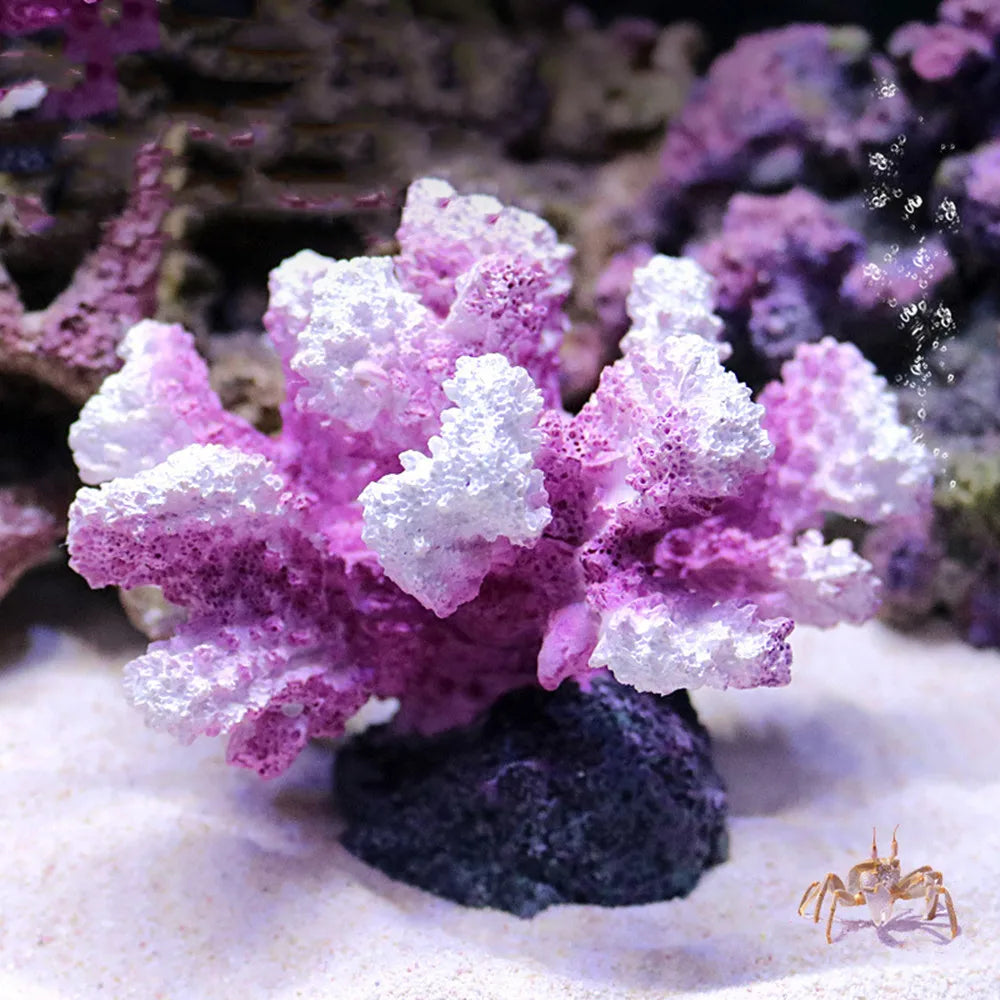 Resin Coral Reef Aquarium Ornaments Fish Tank Decor Resin Coral Home Tank Decor