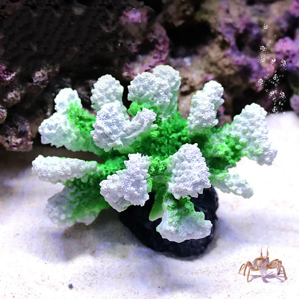 Resin Coral Reef Aquarium Ornaments Fish Tank Decor Resin Coral Home Tank Decor
