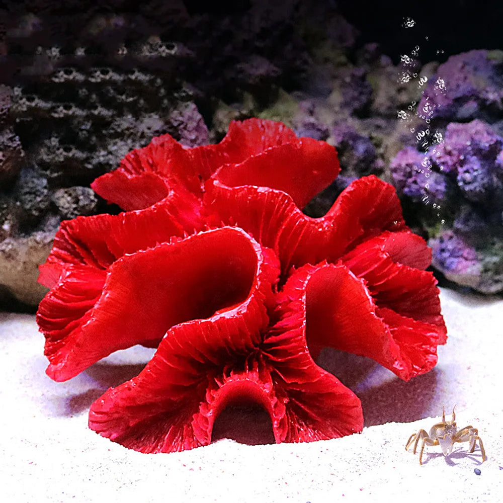 Resin Coral Reef Aquarium Ornaments Fish Tank Decor Resin Coral Home Tank Decor