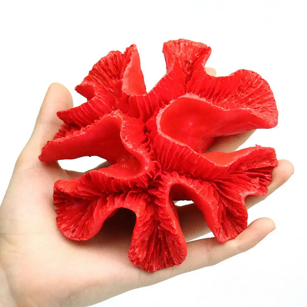 Resin Coral Reef Aquarium Ornaments Fish Tank Decor Resin Coral Home Tank Decor