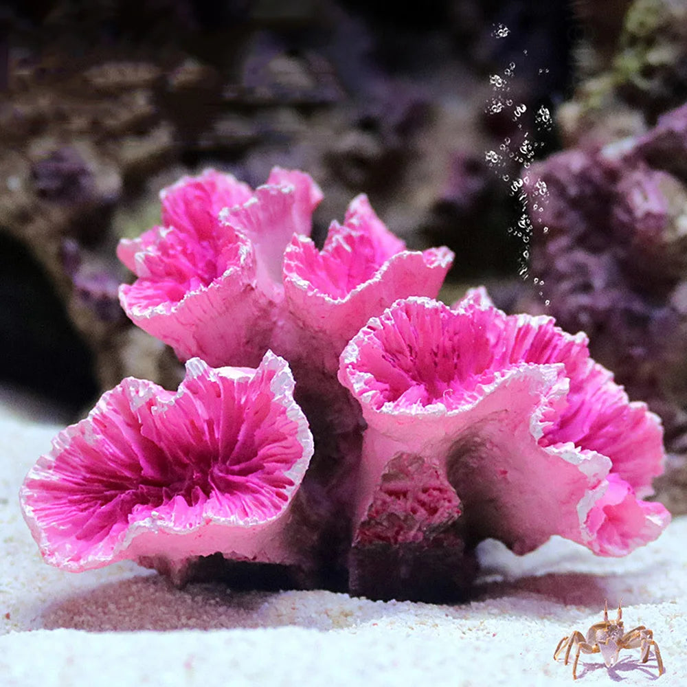 Resin Coral Reef Aquarium Ornaments Fish Tank Decor Resin Coral Home Tank Decor