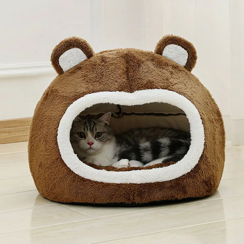 Funny Cat Bed Warm Pet House
