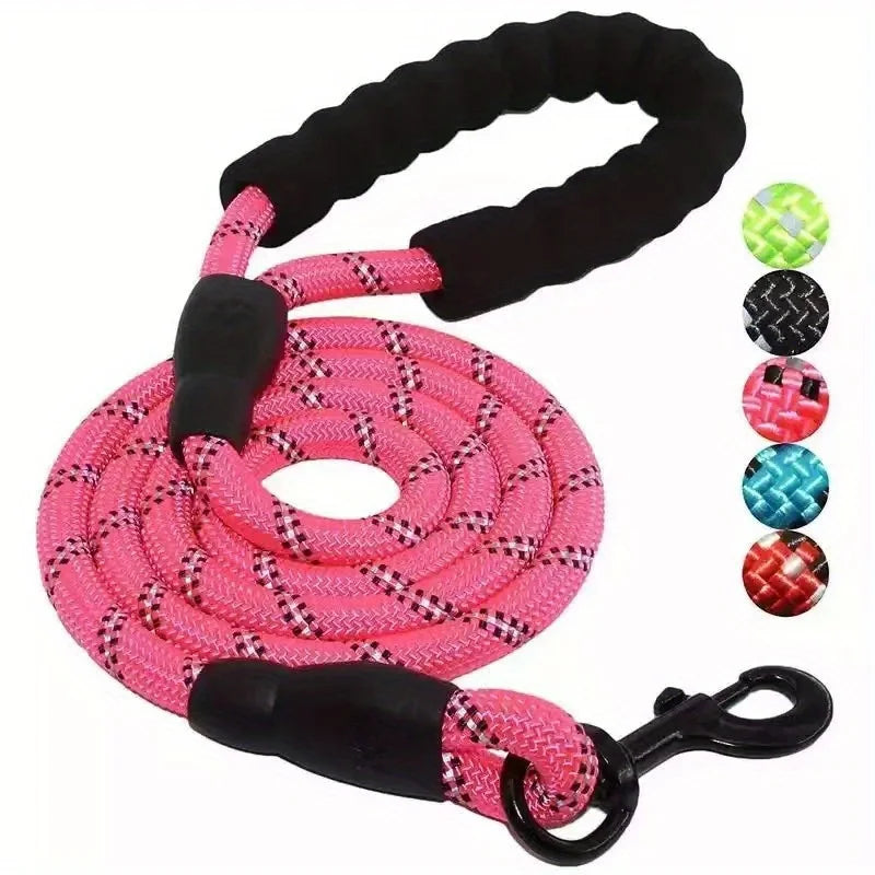 Reflective Dog Leash With Padded Handle
