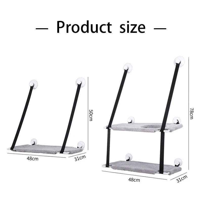 Hanging Double-layer Velvet Cat Suspension Bed