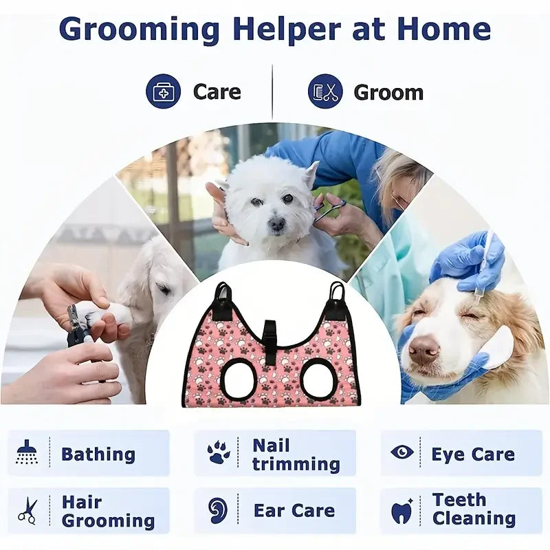5pcs/set Pet Grooming Hammock,