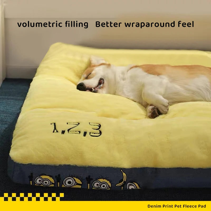 Velour Soft Pet Bed Warm Sleeping Pad for Small Medium And Large Dogs