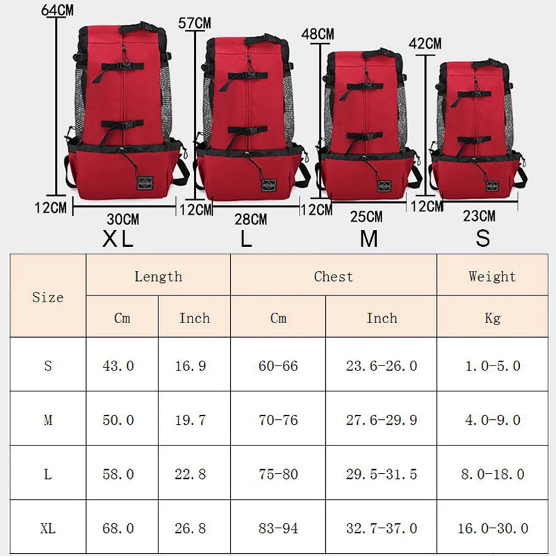 Outdoor Travel Medium Dog Backpack