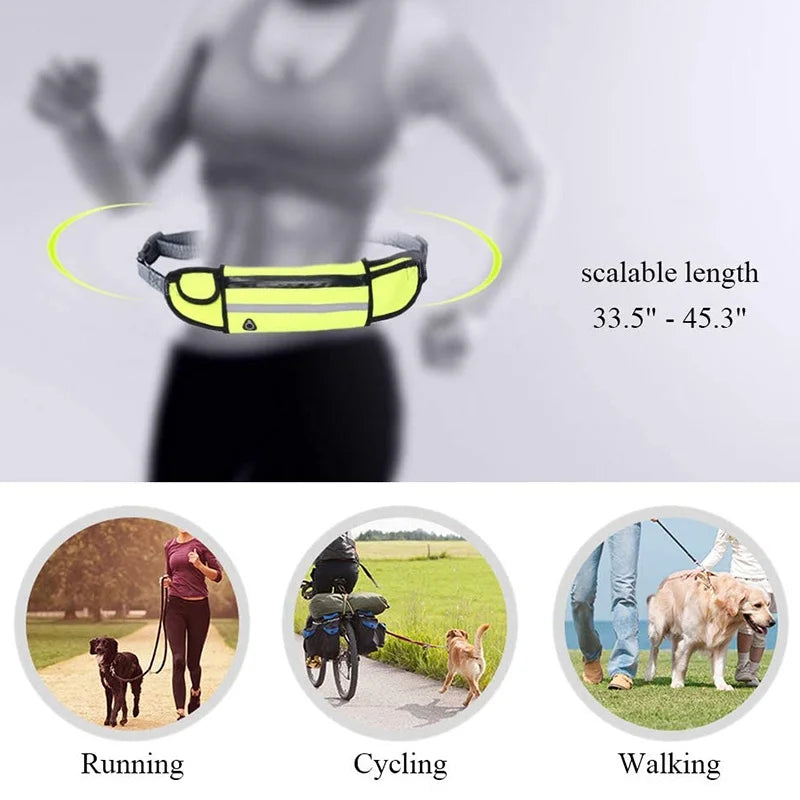 Dog Leash Running Multi-functional Belt Bag