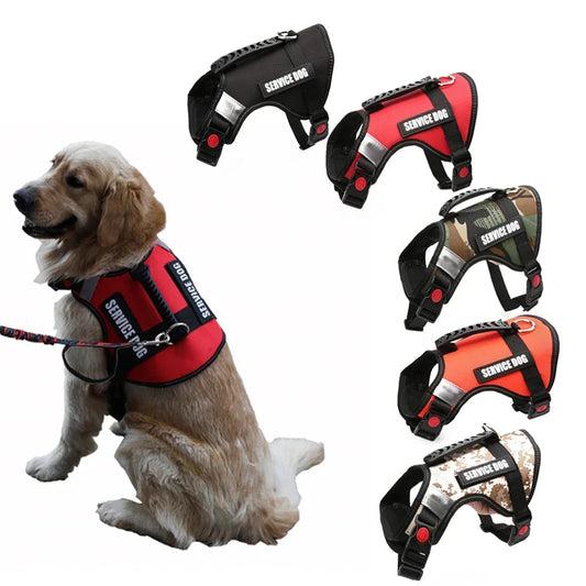 Reflective Service Dog Harness Vest,