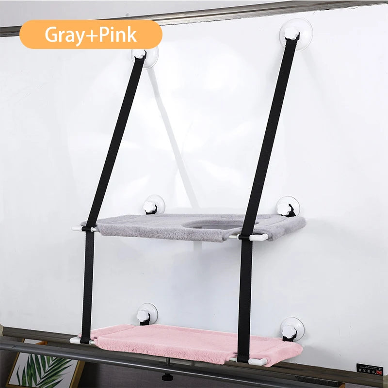 Hanging Double-layer Velvet Cat Suspension Bed