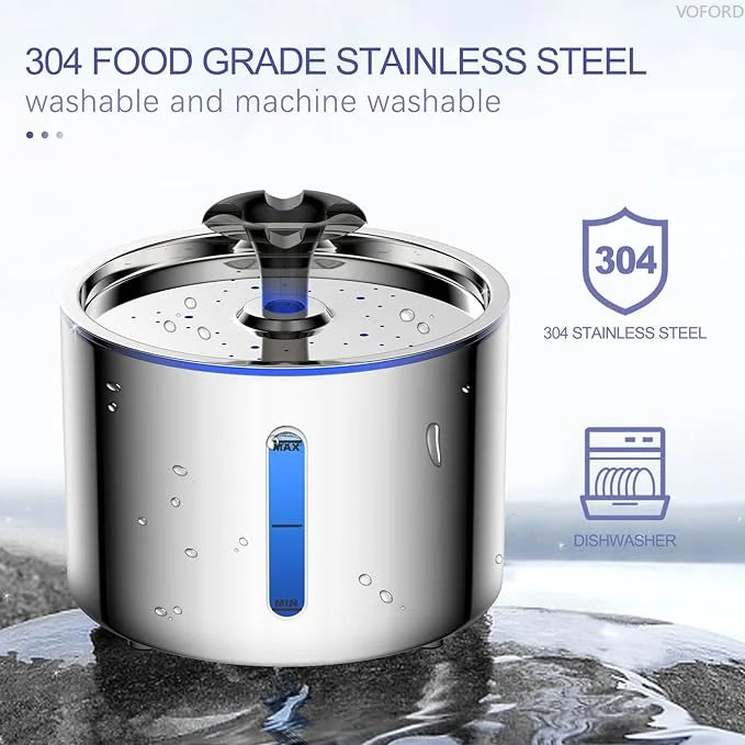 Pet Water Fountain 304 Stainless Steel