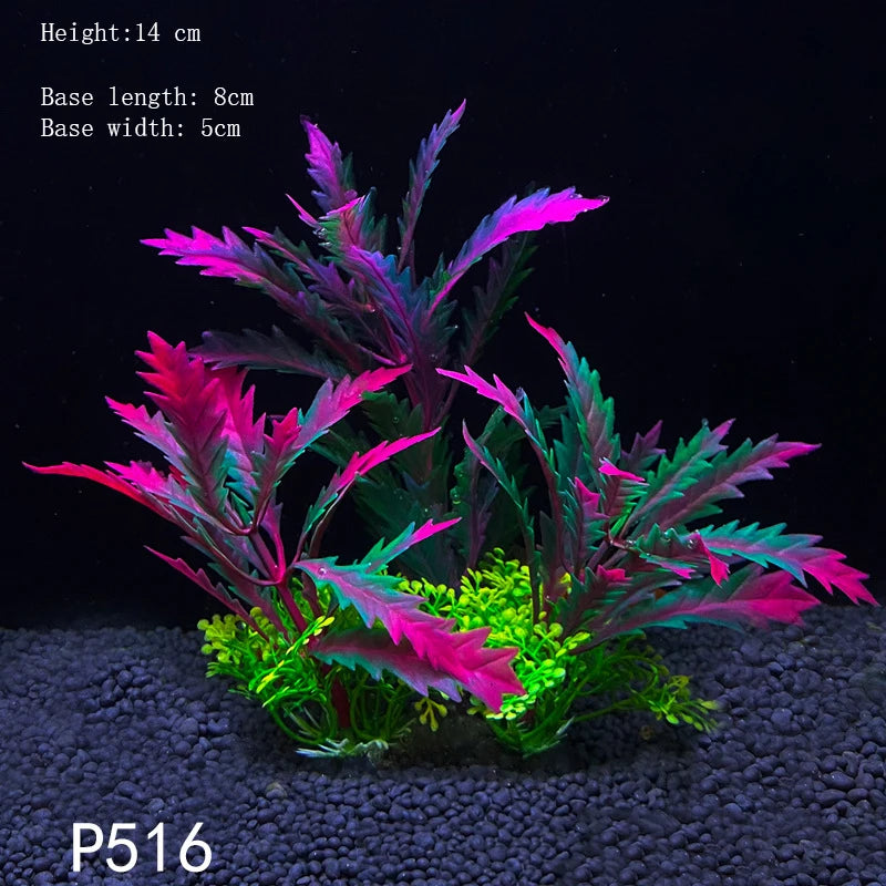 Artificial Underwater Plastic Plants Aquarium fish Tank Aquatic