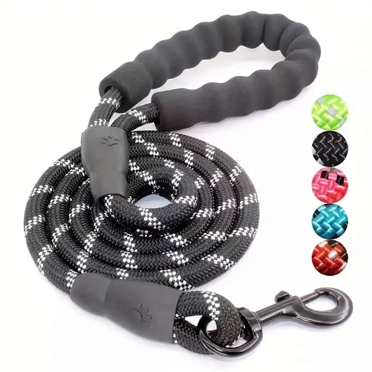 Reflective Dog Leash With Padded Handle