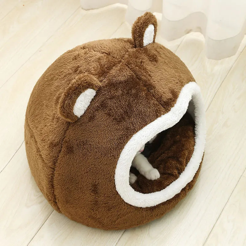 Funny Cat Bed Warm Pet House