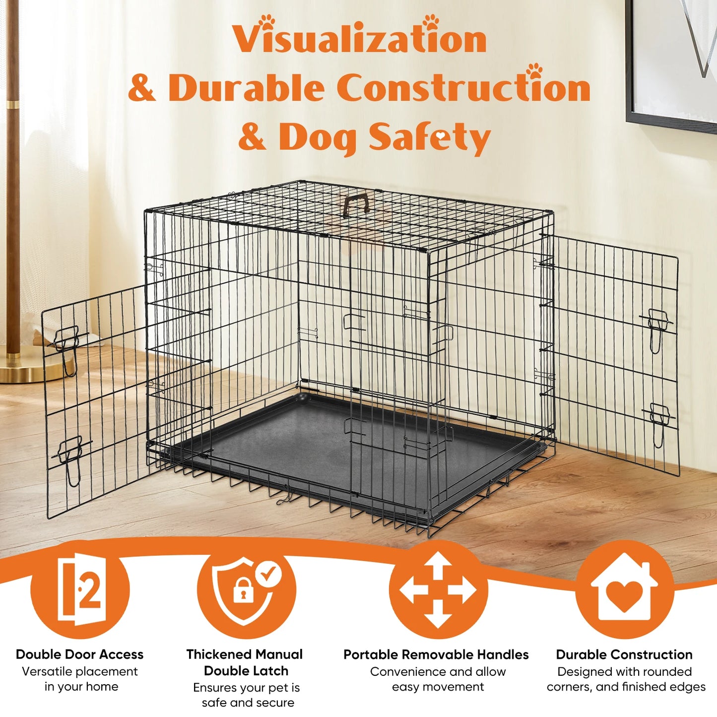 Extra Large Pet Kennel for Indoor Outdoor Travel