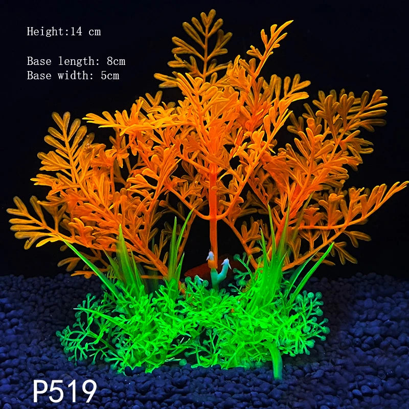 Artificial Underwater Plastic Plants Aquarium fish Tank Aquatic