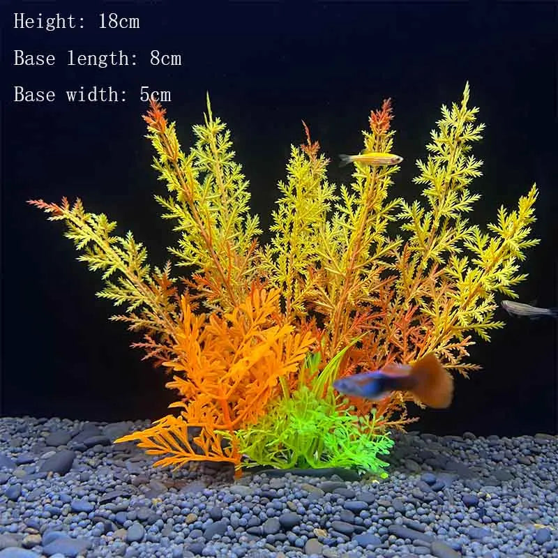Artificial Underwater Plastic Plants Aquarium fish Tank Aquatic