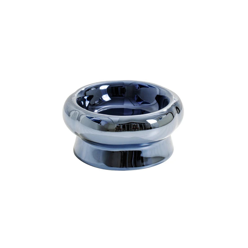 Cat Electroplating Ceramic Bowl