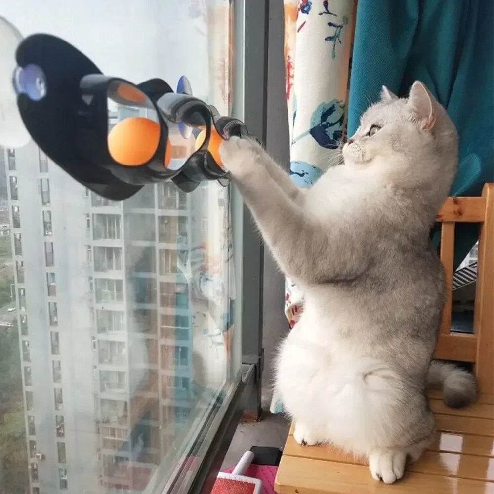 Plastic Sucker Cat Toy