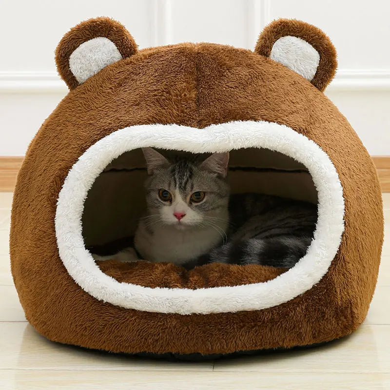 Funny Cat Bed Warm Pet House