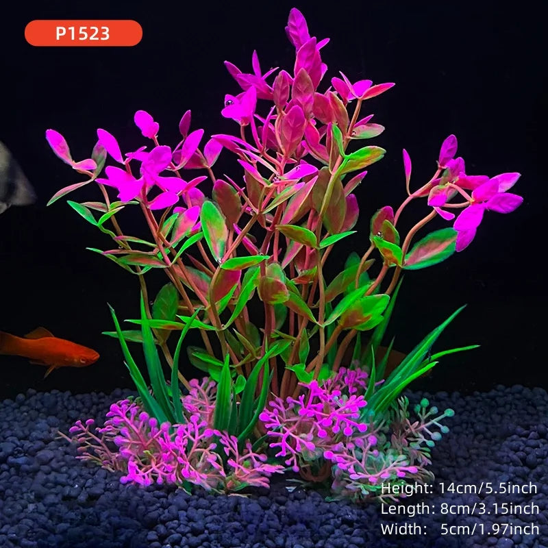 14cm/5.5inch Fish Tank Simulation Plant Aquarium