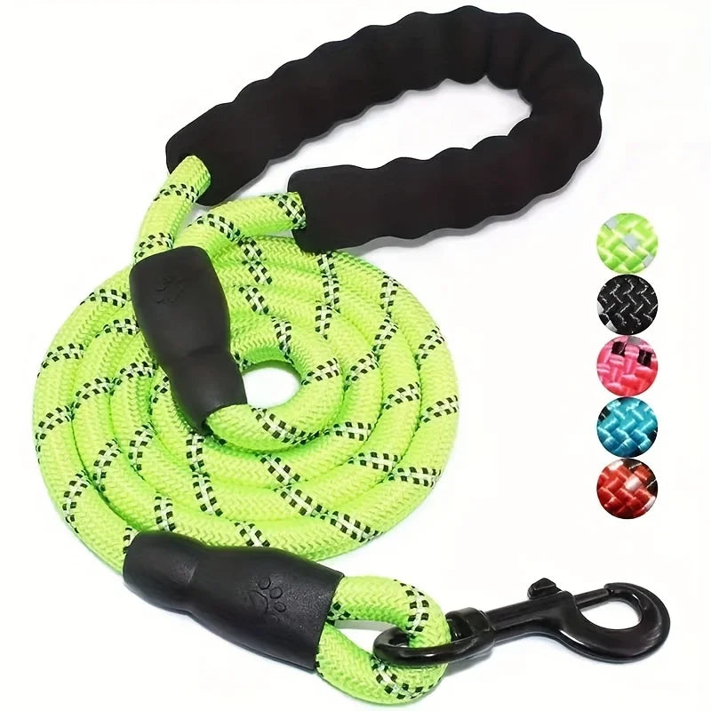Reflective Dog Leash With Padded Handle