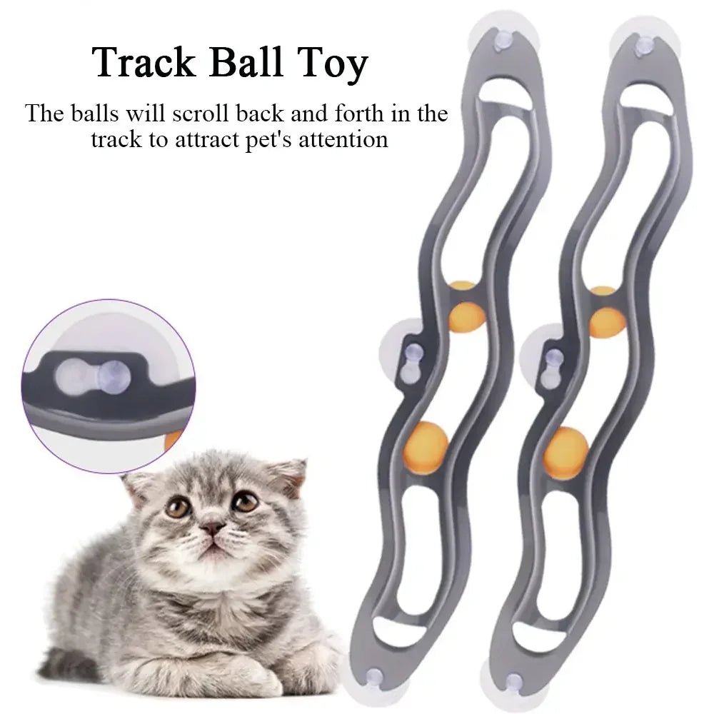 Plastic Sucker Cat Toy