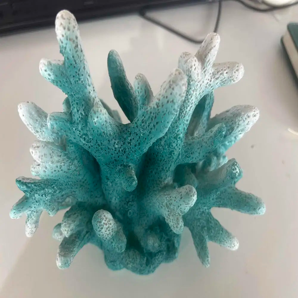 Resin Coral Reef Aquarium Ornaments Fish Tank Decor Resin Coral Home Tank Decor