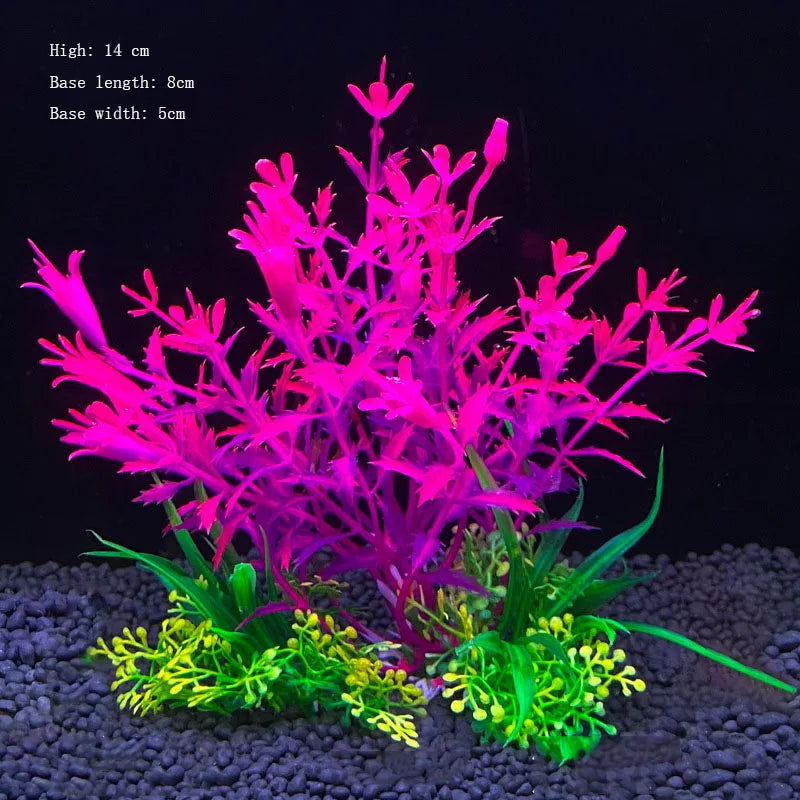 Artificial Underwater Plastic Plants Aquarium fish Tank Aquatic