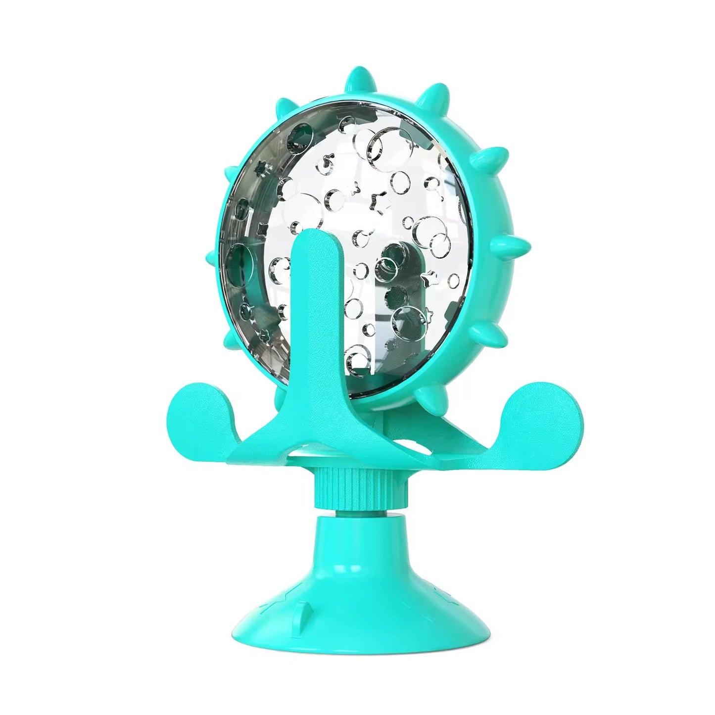 Spinning Food Dispenser Dogs Cat Interactive Toys Leaking Food Training Ball Slow Feeder Rotatable Wheel Treat Leaking Ball Toys