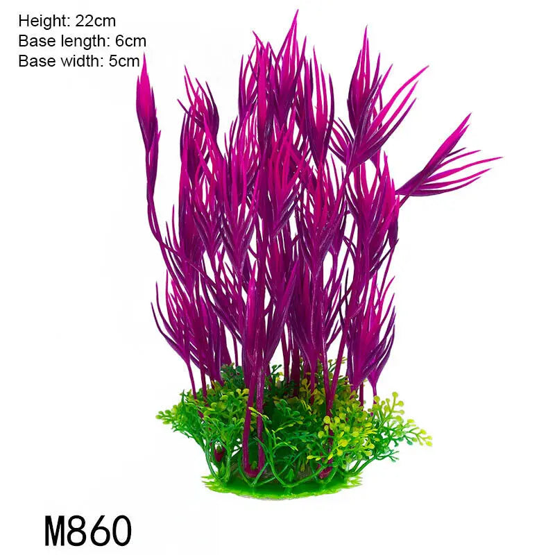 Artificial Underwater Plastic Plants Aquarium fish Tank Aquatic