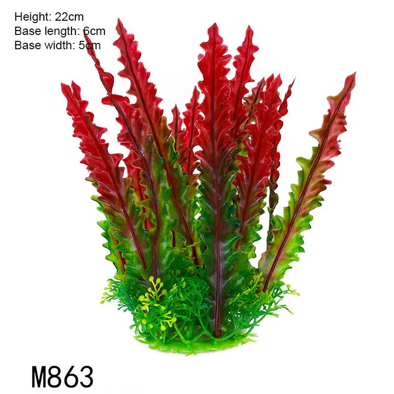 Artificial Underwater Plastic Plants Aquarium fish Tank Aquatic