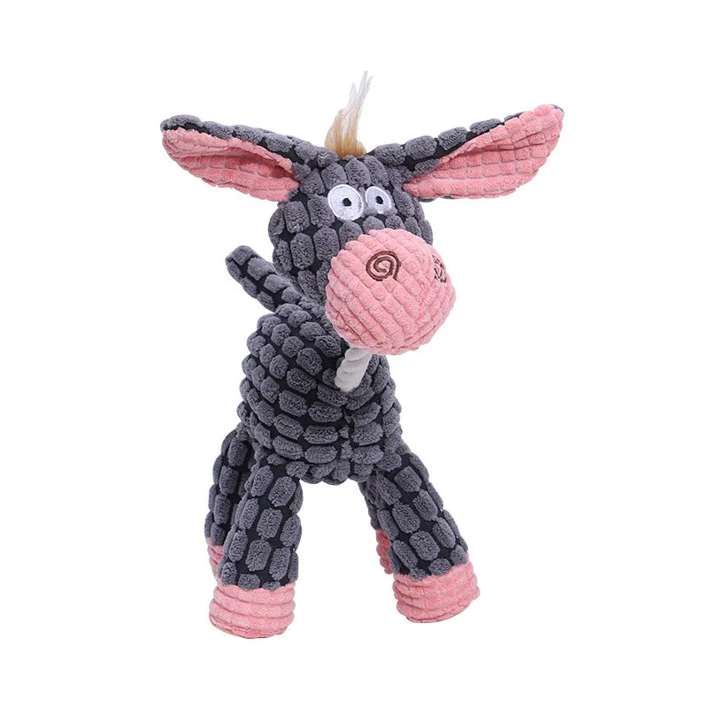 Squeaky Dog Toy Donkey Shape