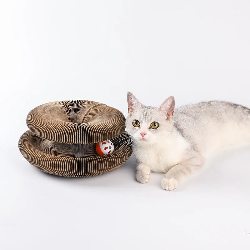 Interactive Cat Scratching Cardboard Toy